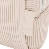 Pochette de maquillage de haute qualité en Cordura/Corduroy avec fermeture éclair, motif lettres, grande capacité, sac tendance pour femmes, couleurs personnalisées, logo