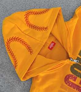 เสื้อฮู้ดผ้าฝ้าย100% แบบสวมหัวมีฮู้ดพิมพ์ลายงานปักคุณภาพสูง - Product Image 4