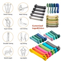 Bandas de Resistencia VIGFIT de Nuevo Color para Ejercicios de Estiramiento y Entrenamiento Corporal, Juego de Bandas de Resistencia Gruesas y Resistentes