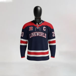 Mejor precio Personalizable Equipo Logo Imprimir Secado rápido Manga larga Entrenamiento Ropa deportiva 100% Poliéster En blanco Hockey sobre hielo Jersey - Product Image 2