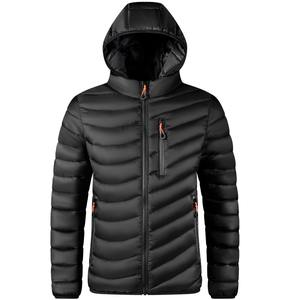 Warm Jacket Men Windbreaker New Autumn and Winter Hooded Parkas Men's Fashion Casual Lightweight Cotton Padded Jacket Coat Male - Product Image 1