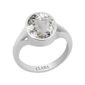 Anillo de Plata Zoya Certificado de 5.5 Quilates o 6.25 Ratti con Cristal de Belleza Esférica - Product Image 1