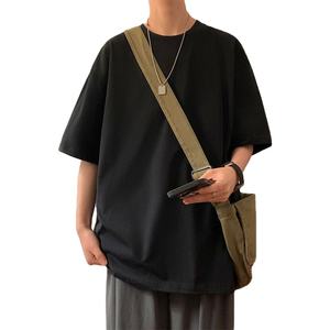 เสื้อยืดพิมพ์ลายสกรีนโลโก้แบบกำหนดเองเสื้อยืดเฮฟวี่เวตสำหรับผู้ชาย100% ผ้าฝ้ายหนัก - Product Image 1