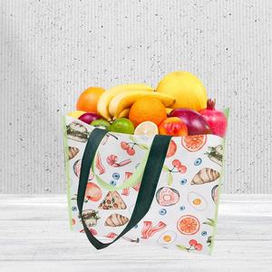 ถุงช้อปปิ้งผ้าไม่ทอพร้อมแถบปิดแบบตะขอและห่วง และหูหิ้วทำจากสายรัด PP - Product Image 3