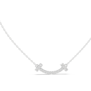 Collar de barra con diamante cultivado en laboratorio de 0.38 CT, VVS-VS EF, corte brillante redondo, engaste pavé, oro de 18K/14K (rosa, amarillo, blanco), joyería fina - Product Image 3