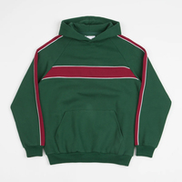 Sweat à capuche épais de haute qualité pour hommes 500gsm coton polaire avec cordes Slim Fit Style décontracté sweats à capuche pour hommes