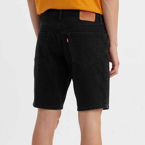 Pantalones Cortos Bermuda de Lona Negros para Hombre, Cintura Media, Cierre de Botones, Estilo Casual, Color Sólido, Bolsillos, Tela Transpirable - Product Image 4
