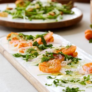 ถาดไม้มะม่วงรูปไข่80x25ซม. สีขาว - Product Image 4