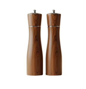 Salero y Pimentero de Madera de Acacia, Tarro para Especias, Dispensador de Condimento Portátil para Cocina - Product Image 4