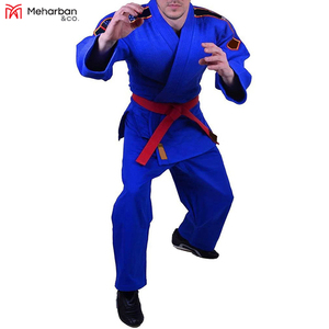 ชุดคาราเต้แห้งเร็วชุดแต่งกายศิลปะการต่อสู้ยูโดแบบสั่งทำสีผ้าระบายอากาศได้ดี - Product Image 3