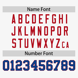 Maillot de baseball personnalisé, blanc, rouge, bleu, dégradé, uniforme d'équipe, nom et numéro personnalisés, chemise en sublimation - Product Image 4