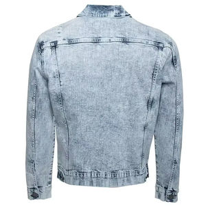 Veste denim à capuche de haute qualité pour hommes Design personnalisé avec logo Décoration brodée style rue principale Taille XS pour le service d'hiver OEM - Product Image 2