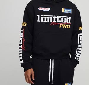 Fabricantes de alta calidad, chándales de algodón y poliéster, conjunto de sudor Unisex, trajes para correr, chándales con logotipo personalizado - Product Image 5