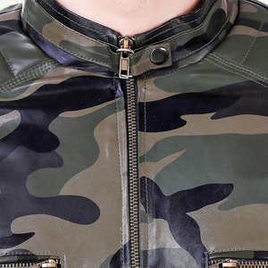 Veste en cuir de vachette pour hommes, tenue tendance au design propre d'usine, logo personnalisé, style unique, veste en cuir de motard pour hommes - Product Image 6