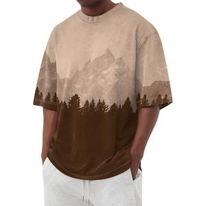 2025 nuevo estilo de camisetas de talla grande para hombres al por mayor estampado personalizado liso en blanco para adultos buenas ventas recién llegados - Product Image 1