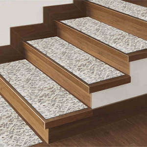 Alfombra Moderna con Diseño Kilim en Tonos Beige Suaves, Impresa en 3D, Goblen - Product Image 1
