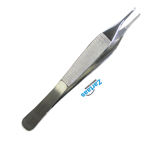 Fabricante y exportador de instrumentos quirúrgicos sin dientes de 12cm de fórceps de vendaje Adson de acero inoxidable - Product Image 3