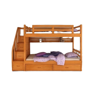 Litera de madera moderna, cama de madera maciza de teca para niños, muebles de dormitorio, fábrica directa de Indonesia - Product Image 1