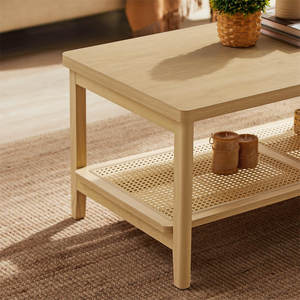 DreamCraft Scandinavian Style Bamboo Coffee <b>Table</b> Storage Shelf Vietnam Origin <b>Living</b> <b>Room</b> Furniture Perfect <b>End</b> Tea <b>Table</b> <b>for</b> - Product Image 3