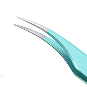 แหนบปลายขนตาทำจากวัสดุสแตนเลสแหนบปลายขนตาทำฉลากส่วนตัวสีทึบแตกต่างกัน - Product Image 2