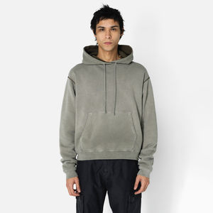 Sudadera con Capucha Extra Grande para Hombre, Estilo Lavado Ácido, con Ajuste Moderno, Textura Suave y Detalles Duraderos, Talla Grande - Product Image 1