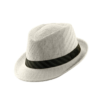 Sombrero de Paja Fedora para Hombre y Mujer, Diseño Sólido, Transpirable, de Lona de Alta Calidad