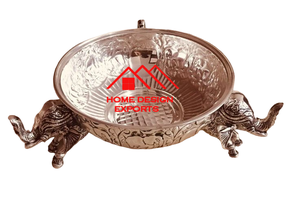 Plato decorativo con forma de chapado en oro de tendencia para boda y fiesta plato de hoja de aluminio chapado en oro 2025 - Product Image 4