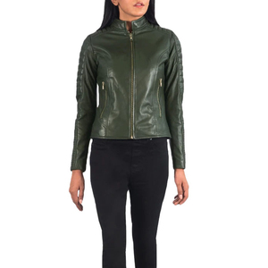 Veste en cuir pour femmes, nouvelle arrivée du fabricant, respirante, pure, pour femmes et filles, logo personnalisé, mode OEM, veste en cuir pour femmes - Product Image 6