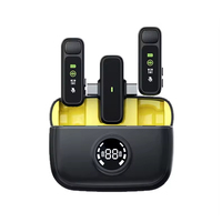 Micrófono Lavalier Inalámbrico Portátil Personalizado de 2.4G con Estuche de Carga Magnético, Reducción de Ruido Profesional para iPhone