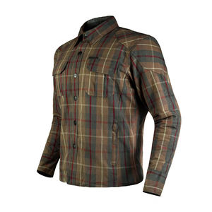 Camisa Protectora de Motociclista Unisex a Cuadros, Transpirable, Talla Grande, Antidesgarro, Certificación CE, Informal, para Motociclismo, % Algodón - Product Image 3