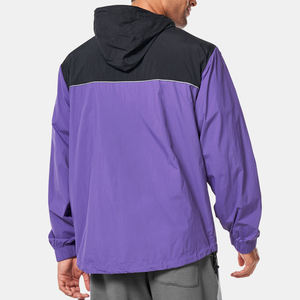 Chaqueta Cortavientos Ligera e Impermeable para Hombre, con Capucha Desmontable, Cierre Completo con Cremallera, para Actividades al Aire Libre - Product Image 2