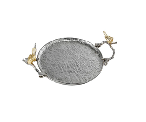 Plateau de décoration de Noël Décoration de la maison Plateau en métal Forme ronde Vaisselle Ustensiles de cuisine Restaurants Fabricant en gros Fournisseur - Product Image 2