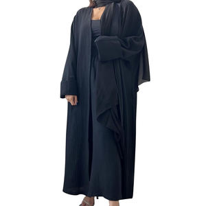 Casual 3 Piece Suit Dress for Ladies Casual Summer Wear Women Formal Dresses Khimar Breathable Thobe V <b>Neck</b> 2025 - Product Image 4