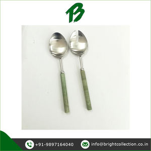 Fabricante de juego de Servicio de ensalada con mango de piedra natural de cuarzo Gery para uso en bodas y hoteles a un precio confiable - Product Image 3