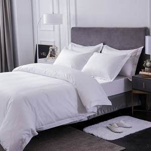 Ensemble de literie d'hôtel de luxe 100% coton personnalisé draps et couettes plats et doux disponibles en King Size pour chambre à coucher - Product Image 2