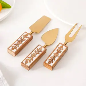 Ensemble de couverts en métal de haute qualité, décoratifs et portables, pour la maison, l'hôtel, les mariages et les meilleures options de cadeaux, provenant d'un fournisseur indien. - Product Image 4