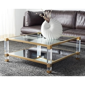 Mobili <span class=keywords><strong>da</strong></span> soggiorno di lusso moderni tavolino <span class=keywords><strong>da</strong></span> caffè con piano <span class=keywords><strong>in</strong></span> <span class=keywords><strong>vetro</strong></span> <span class=keywords><strong>temperato</strong></span> a 4 gambe <span class=keywords><strong>in</strong></span> acciaio inossidabile spazzolato con contenitore - Product Image 1