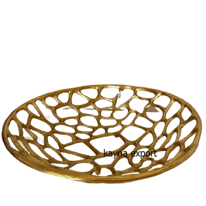 Cuenco decorativo grabado en metal artesanal Cuenco de latón de calidad premium para dulces y dátiles a precios reducidos - Product Image 5