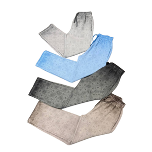 Pantalones de chándal con estampado floral geométrico de secado rápido antiarrugas de talla grande para hombre - Product Image 1