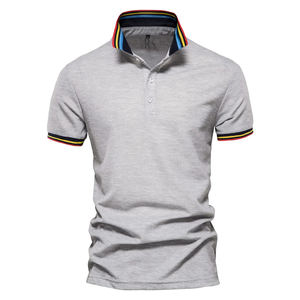 Logotipo bordado Camisas de golf lisas Camisetas de polo de hombre en blanco Camisas de polo de hombre al por mayor Camisas de polo de hombre de negocios oficiales - Product Image 1