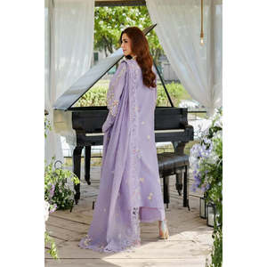 Tissu en dentelle Elaf Premium Luxury pour femmes, respirant, en coton/fibre de bambou, édition Lawn 26 ELH-3A Paris Hues TC-1502 - Product Image 4