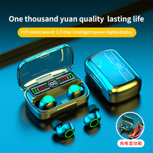 M100 หูฟังบลูทูธหูฟังไร้สายสำหรับเล่นเกมในหูกีฬากันน้ำชาร์จเร็วหูฟังที่ใช้งานได้ยาวนาน - Product Image 6