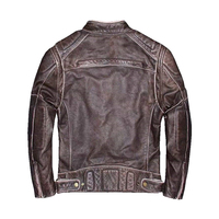 Chaqueta de Cuero para Hombre, Diseño Personalizado, Alta Calidad, a la Moda, Sólida, Resistente al Viento, con Características Antibacterianas, Acolchada