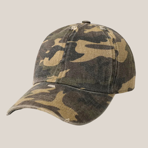 OEM ODM Casquette de baseball en tissu structuré à 6 panneaux avec broderie de logo personnalisé de haute qualité Casquette de sport camouflage pour les activités de plein air - Product Image 1