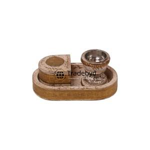 Quemador de incienso de madera decorativo con tapa desmontable Ideal para La Quema tradicional de Bakhoor y el uso diario de Tradebyd - Product Image 5