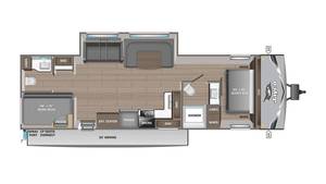 Nouvelle caravane de voyage Jayco Jay F-l-i-g-h-t Slx 265BHS 2026, camping-car de luxe en aluminium et acier inoxydable blanc, prête à être expédiée - Product Image 3