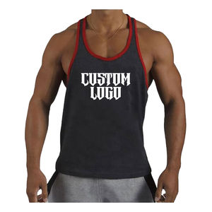 Camiseta sin Mangas para Hombre, Ajustada, Informal, Transpirable, Talla Grande, de Algodón, Ropa Deportiva de Alta Calidad, MOQ Bajo, Logotipo Personalizado para Gimnasio - Product Image 3