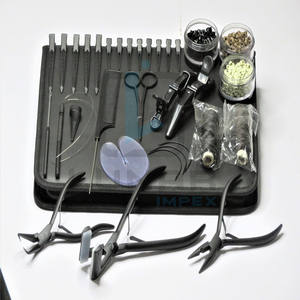 Alicates de extensión de pelo, Kit de herramientas de microanillos aplicadores para depilación en Color negro mate, hecho por Lunar Impex - Product Image 5