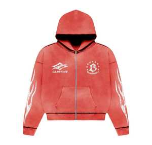 เสื้อฮู้ดผ้าย้อมสีมีฮู้ดสำหรับผู้ชายผู้หญิงวินเทจซักได้ตามต้องการเสื้อผ้า - Product Image 6