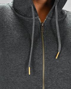 เสื้อฮู้ดแบบสวมหัวมีซิปสำหรับผู้หญิงเสื้อฮู้ดโอเวอร์ไซส์ทำจากผ้าฝ้ายโพลีเอสเตอร์ขนแกะ400gsm - Product Image 5